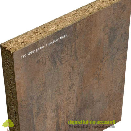 PAL Melaminat Metallo gri brun F633-ST15